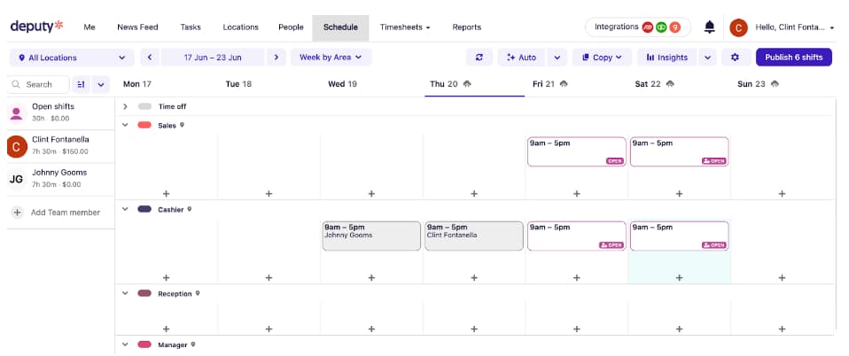 employee scheduling for small business - deputy